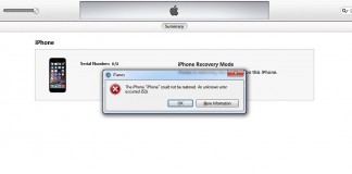 Erreur 53 sur iTunes