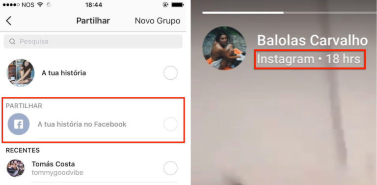 Stories Instagram Facebook