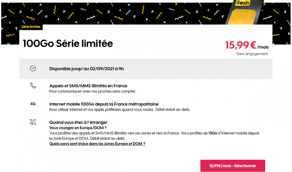 forfait Sosh